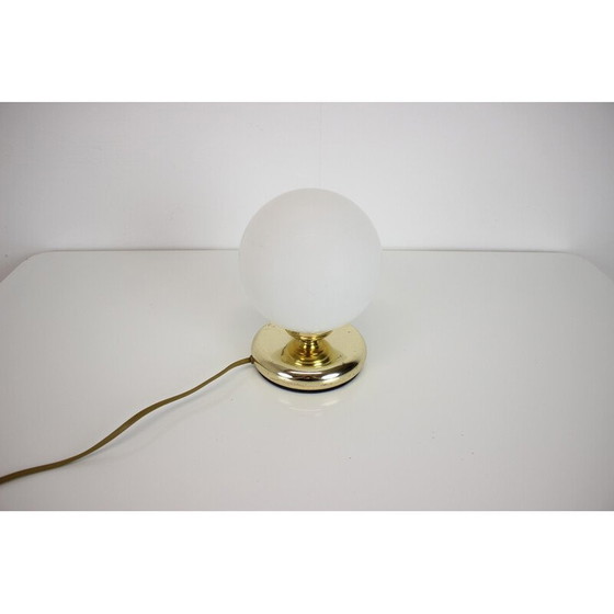 Image 1 of Vintage Tischlampe aus Glas und Messing, Deutschland 1970