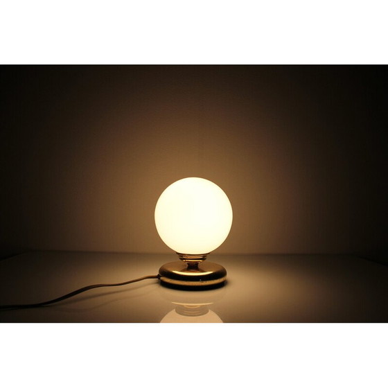 Image 1 of Vintage Tischlampe aus Glas und Messing, Deutschland 1970