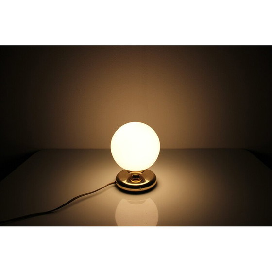 Image 1 of Vintage Tischlampe aus Glas und Messing, Deutschland 1970