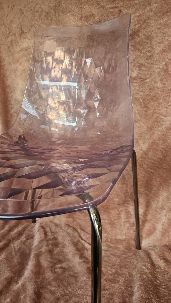 Image 1 of Calligaris Ice Lilac Transparenter Stuhl