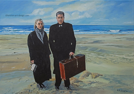 Image 1 of Roland Henrion - Hommage an einen großen Musiker. Original-Gemälde