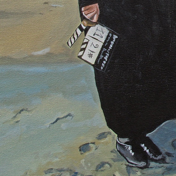 Image 1 of Roland Henrion - Hommage an einen großen Musiker. Original-Gemälde