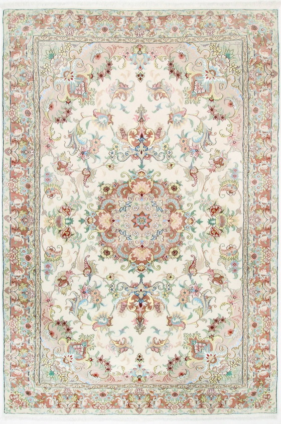 Image 1 of Original Handgeknüpfter Perserteppich Tabriz 304 X 203 Cm Neu , Unbenutzt