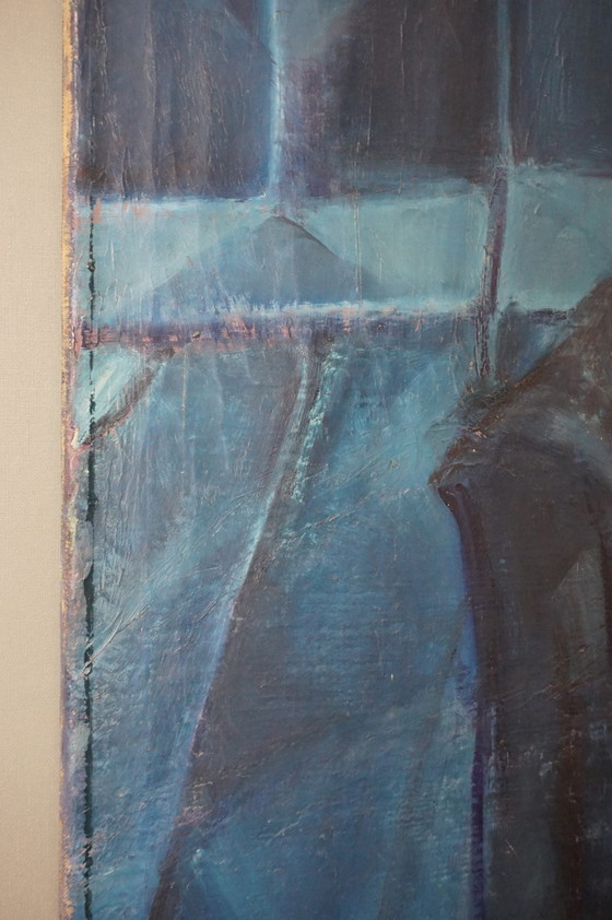 Image 1 of Schönes kubistisches Ölgemälde, Porträt