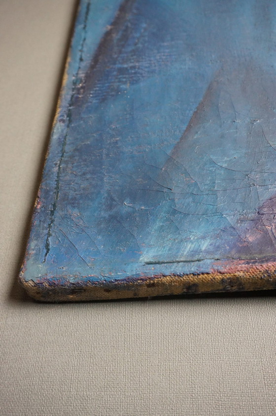 Image 1 of Schönes kubistisches Ölgemälde, Porträt