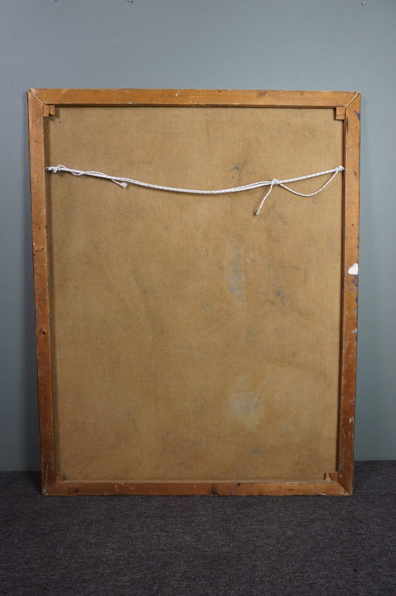 Image 1 of Schönes kubistisches Ölgemälde, Porträt