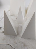 7 Stück Pyramidenlampen von Harco Loor für Woja.