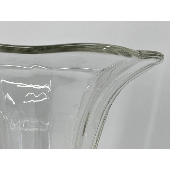 Image 1 of Paar Art-Déco-Vasen aus Taubenglas von Josef Feigl für die Glashütte Libochovice, Tschechoslowakei1930