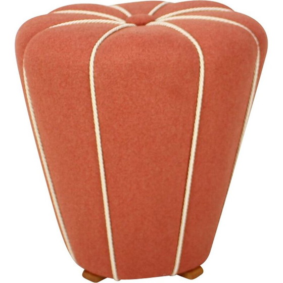 Image 1 of Vintage Hocker von Jindřich Halabala, Tschechoslowakei 1950er Jahre
