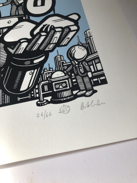 Image 1 of Die Londoner Polizei - Play Hard - Siebdruck