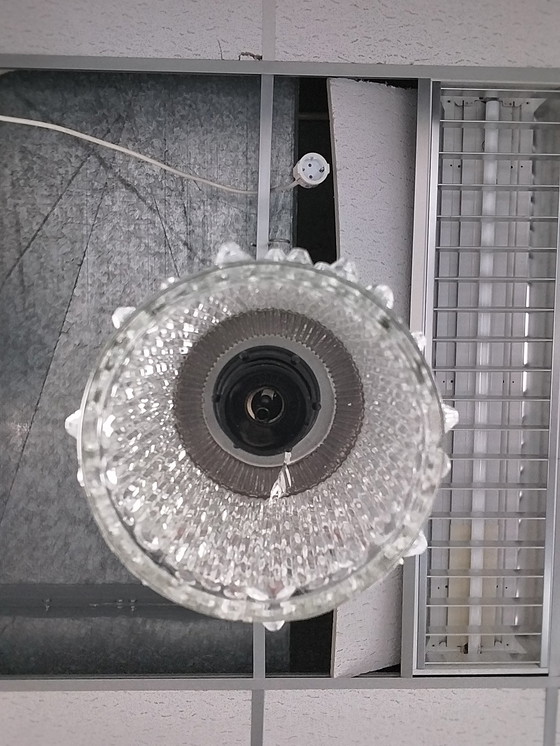 Image 1 of Satz von 2 brutalistischen Kupfer- und Glas-Pendelleuchten