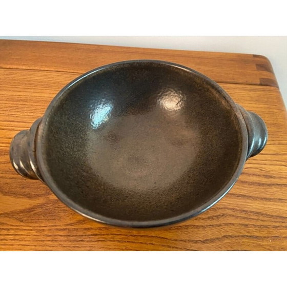 Image 1 of Paar alte Vallauris-Keramik mit Zinnglasur von Jean Marais, 1980