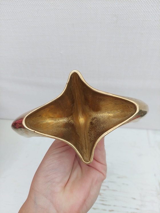 Image 1 of Horst Dalbeck Messing Kerzenleuchter Brutalist