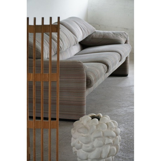 Image 1 of Vintage Maralunga Dreisitzer-Sofa von Vico Magistretti für Cassina, 1970er Jahre