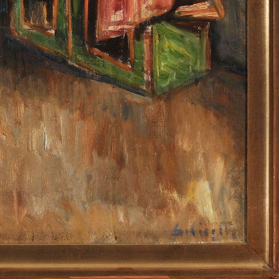 Image 1 of Vintage-Gemälde "Ohne Titel" von Ørnulf Salicath