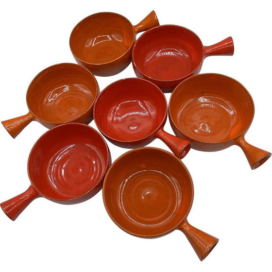 Image 1 of Vintage glasierte Keramik Auflaufform Vallauris 1970