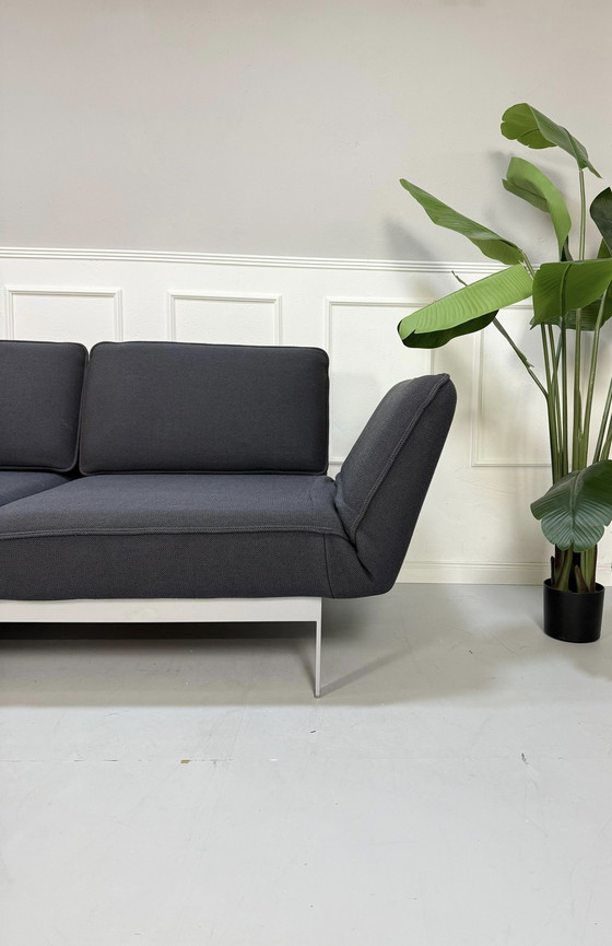 Image 1 of Rolf Benz Mera 386 Sofa Stoff Grau Blau Couch