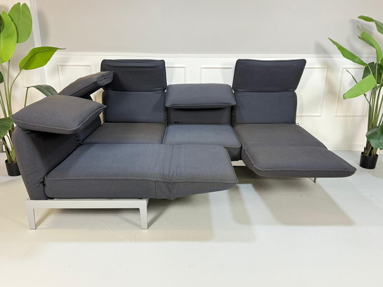 Image 1 of Rolf Benz Mera 386 Sofa Stoff Grau Blau Couch