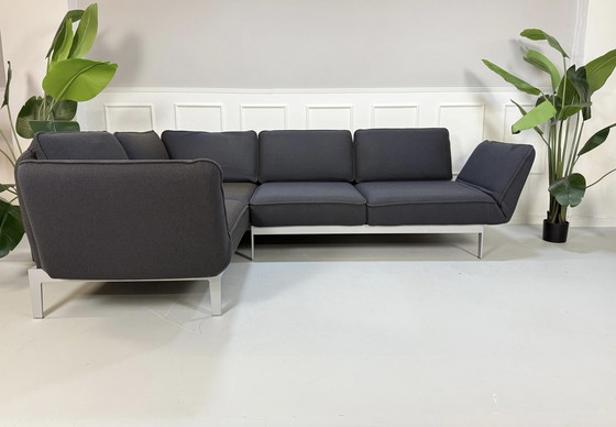 Image 1 of Rolf Benz Mera 386 Sofa Stoff Grau Blau Couch