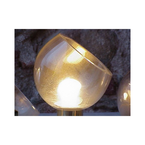 Image 1 of Vintage Satz von 3 Wandleuchte Gold Einbeziehung Seguso Flavio Poli Italien 1960