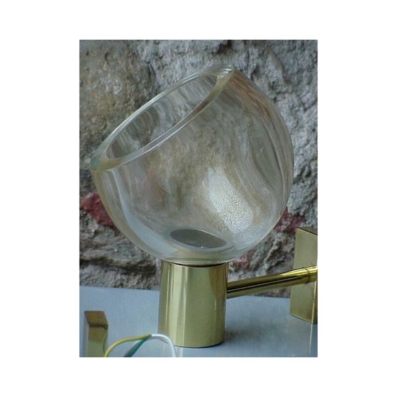 Image 1 of Vintage Satz von 3 Wandleuchte Gold Einbeziehung Seguso Flavio Poli Italien 1960