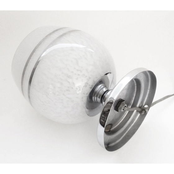 Image 1 of Vintage-Lampe aus Clichy-Glas und Silber