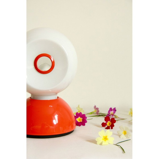 Image 1 of Vintage Ranuncolo orange Tischlampe, Italien 1960er Jahre
