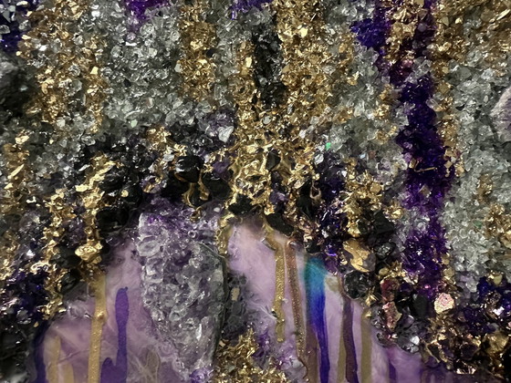 Image 1 of Epoxid mit echten Amethysten