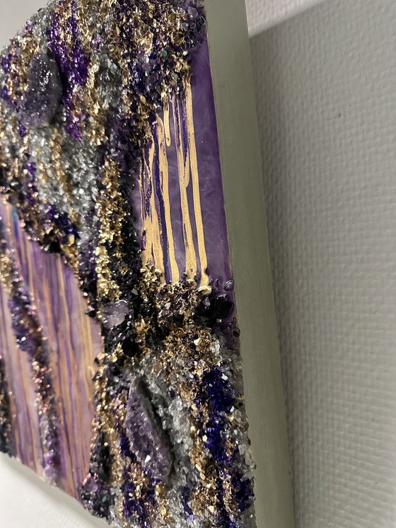 Image 1 of Epoxid mit echten Amethysten