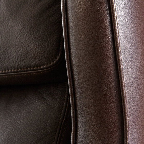 Image 1 of Vintage Palisander & Leder 965H Lesesessel & Ottoman von Fredrik A. Kayser für Vatne Mobler 1960s