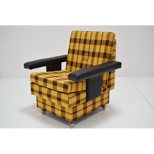 Vintage Sessel mit Rädern 1970