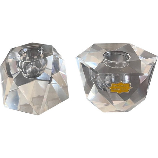 Paar Vintage-Kristall-Leuchter, 1950