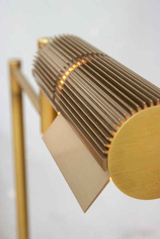 Image 1 of Swisslamps Haloprofil Frauenknecht Vintage Stehleuchte Messing