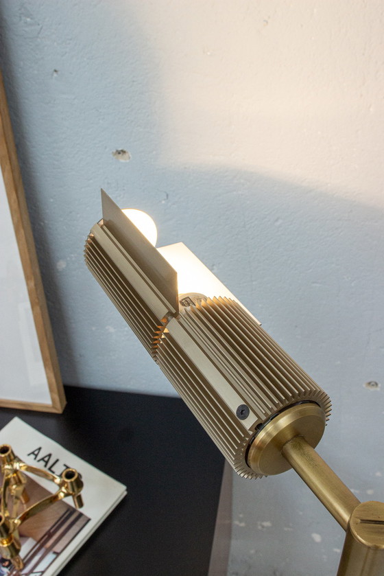 Image 1 of Swisslamps Haloprofil Frauenknecht Vintage Stehleuchte Messing