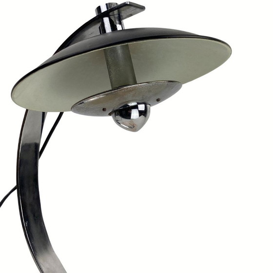 Image 1 of Schreibtisch oder Tischlampe mit rosa Marmorsockel, 1950S