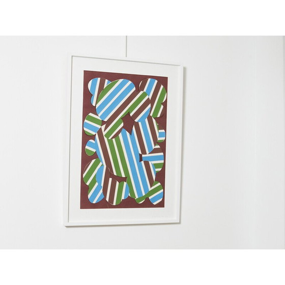 Image 1 of Vintage-Gemälde "Pelouse perturbe" von Guy de Rougemont, 1971