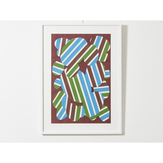 Image 1 of Vintage-Gemälde "Pelouse perturbe" von Guy de Rougemont, 1971