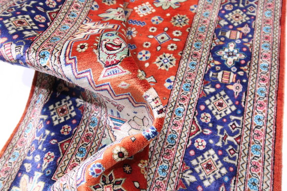 Image 1 of Original Perserteppich Qom/Ghom Reine Seide 123 X 80 Cm Top Zustand
