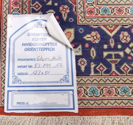 Image 1 of Original Perserteppich Qom/Ghom Reine Seide 123 X 80 Cm Top Zustand