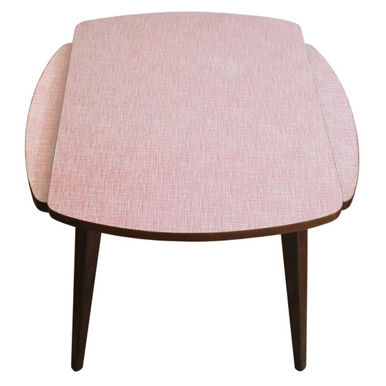Image 1 of Vintage Beistelltisch mit verstellbarer Formica-Platte, Tschechoslowakei 1960
