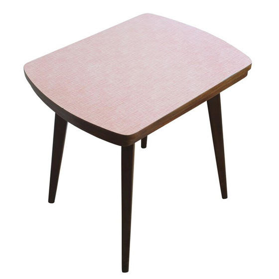 Image 1 of Vintage Beistelltisch mit verstellbarer Formica-Platte, Tschechoslowakei 1960