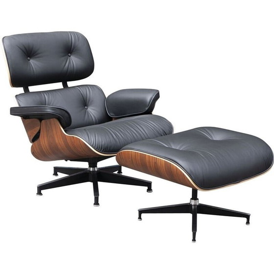 Image 1 of Vintage-Sessel und Ottomane von Charles und Ray Eames für Herman Miller, 2018