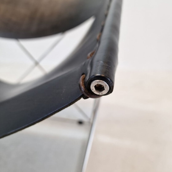 Image 1 of Vintage Schmetterlingssessel F675 aus Metall und Leder von Pierre Paulin für Artifort, Frankreich 1963er