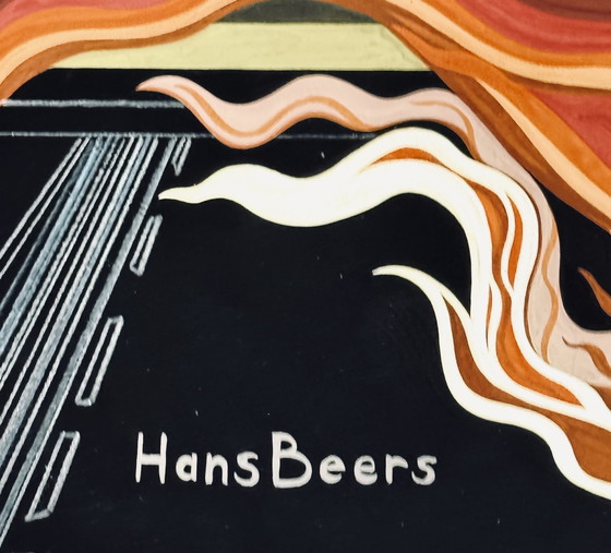 Image 1 of Hans Beers ( 1946 ) Wunderschönes Surrealistisches Qualitätsgemälde / Um 1970