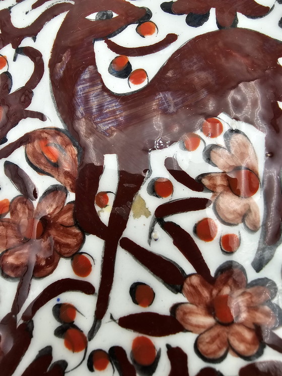 Image 1 of Deko-Teller Reh Und Blumen Griechisch