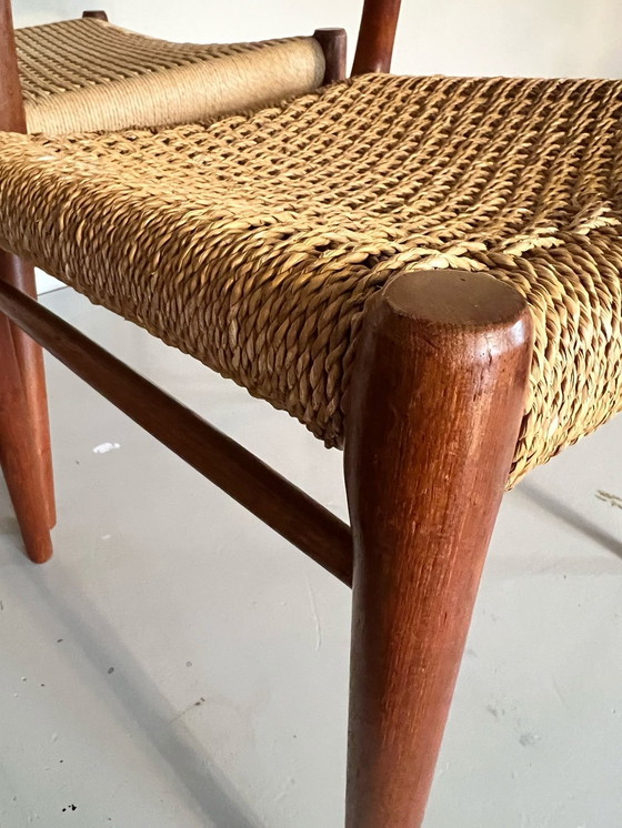 Image 1 of Satz von 2 perfekt erhaltenen Niels Möller Modell 75 Esszimmerstühlen