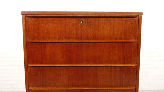 Image 1 of Vintage Dänische Kommode | Teak | 6 Schubladen | 106 Cm
