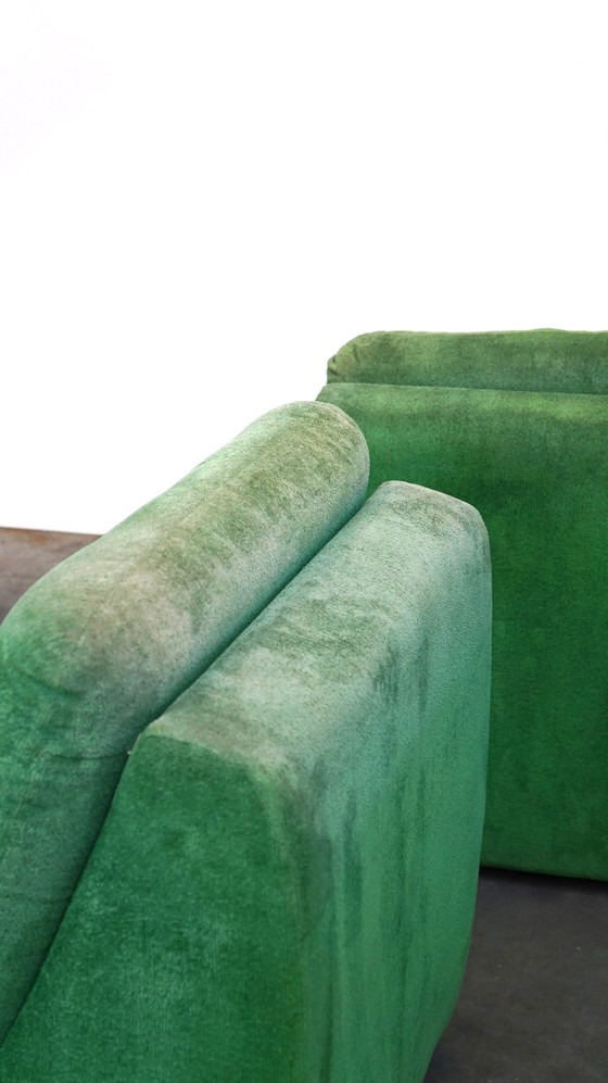 Image 1 of Grünes Design-Sofa aus den 1970er Jahren mit 5 Elementen