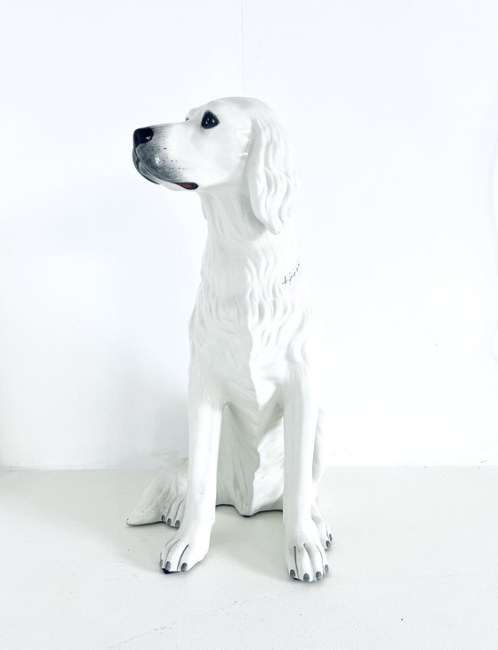 Image 1 of Englischer Setter aus Keramik, Italien 1970er Jahre