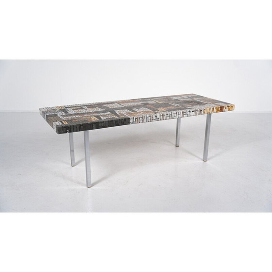 Image 1 of Vintage-Mosaik-Couchtisch, 1970
